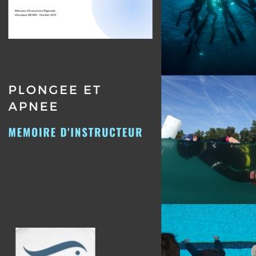 Affiche mémoire Plongée scaphandre et apnée - V. Richin 2021