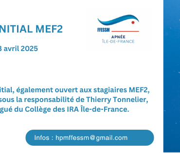Stage initial MEF2 2025 - Ile de France