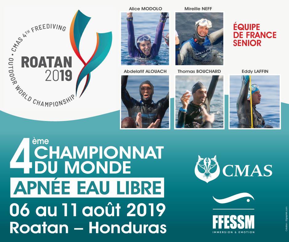 principale championnat d'Europe apnée eau libre 2019